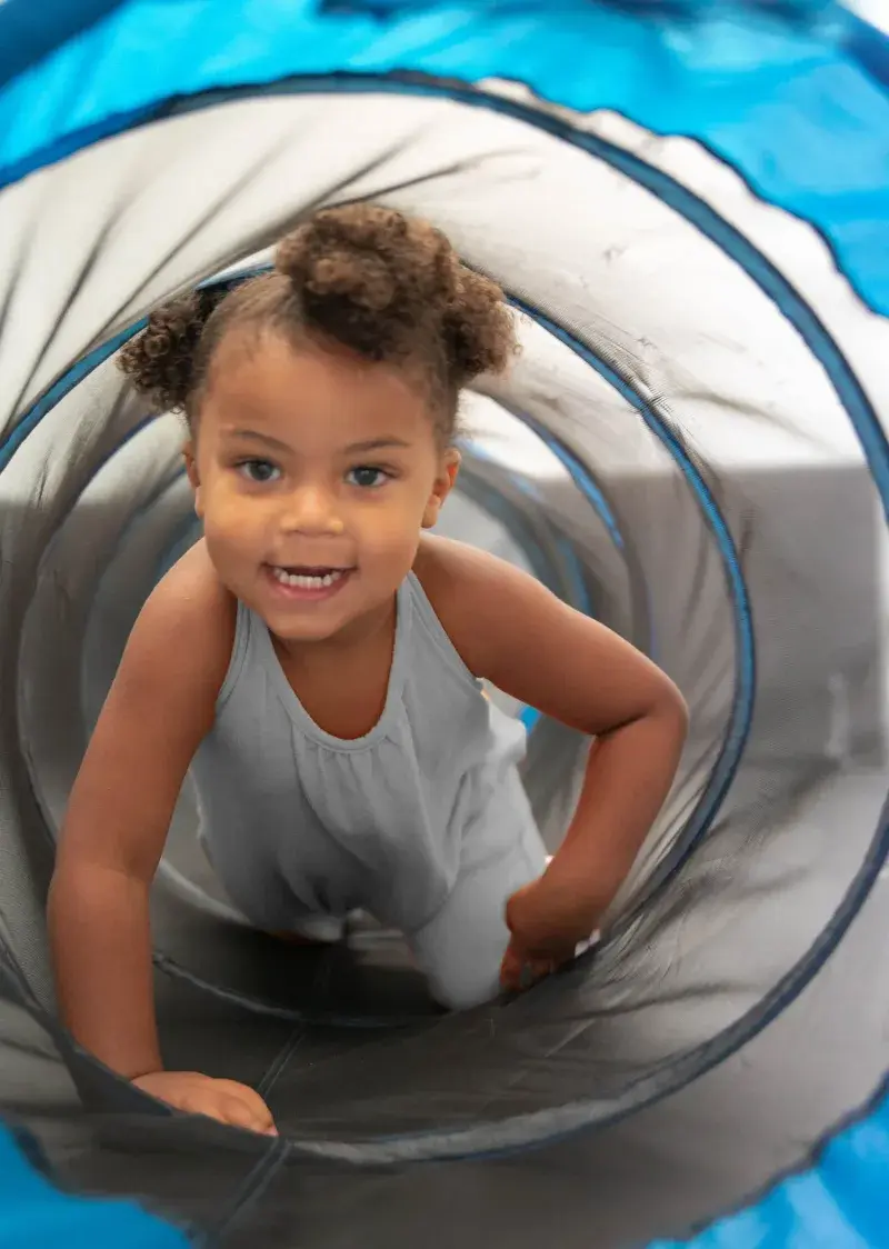 Obstacle work in the sensory gym