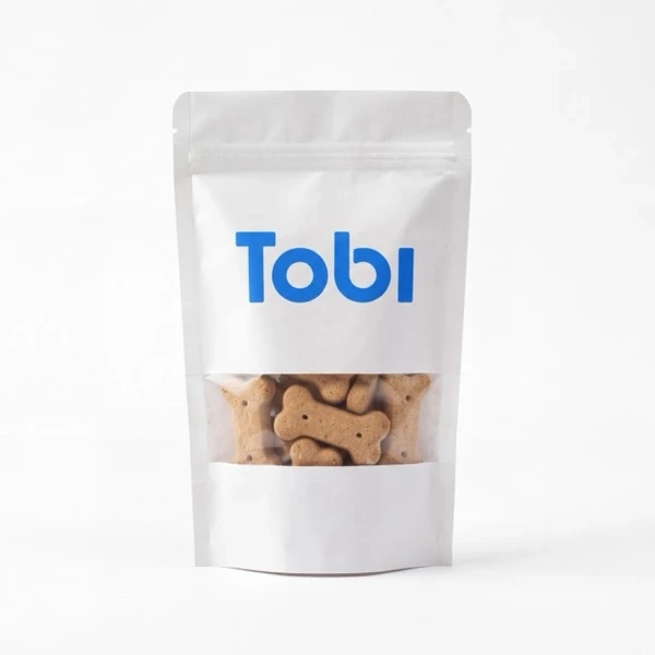A bag of Tobi dog treats