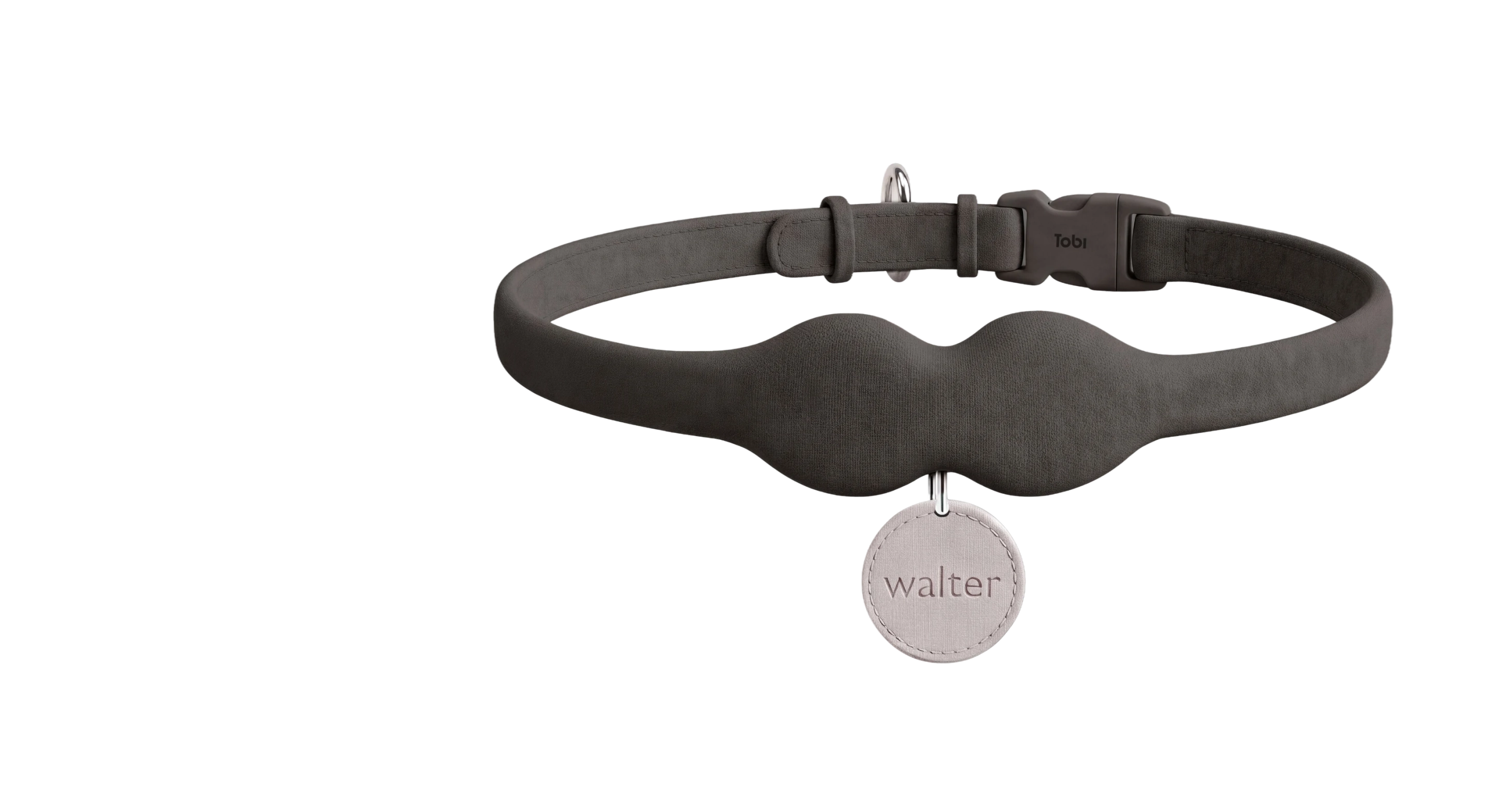 The Tobi collar in charcoal